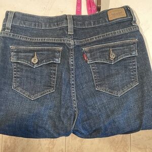 Levi's Boot Cut Jeans Perfectly Slimming Boot Cut 512 Size 10 Short Cotton Blend